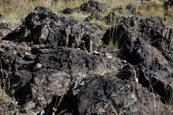 Rock formation in Butte, MT