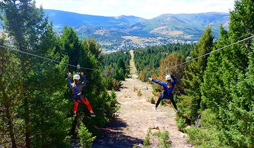 ziplining